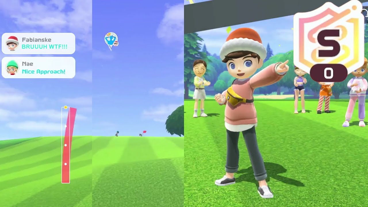Nintendo Switch Sports: Bad golf match😫... is it enough for S Rank???🙏😖