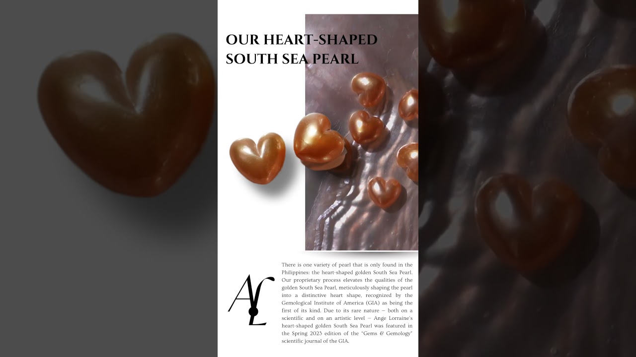 Our heart-shaped golden South Sea Pearl