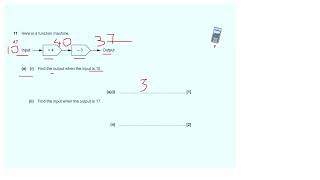 Function Machines KS2 KS3 11+ Math Foundation GCSE Maths