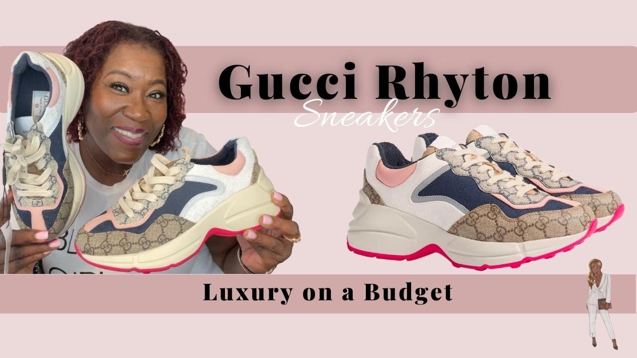 Gucci Women's GG Rhyton Low Top Sneakers