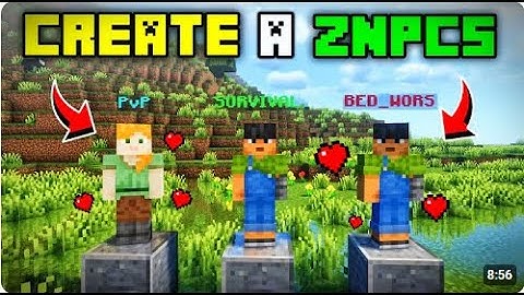 How To Add NPC Like Hypixel in Your Aternos Server | How to add NPC in Aternos Server | Znpc Plugin