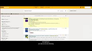 Signing into OneSearch