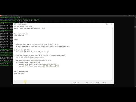 java installation for specific user in Linux (ubuntu or centos)