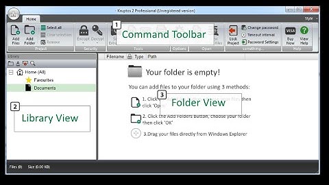 Kruptos 2 Professional - Creating your library