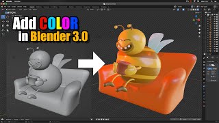 How to Add Color in Blender 3.0 (Colorize Beginner Tutorial)