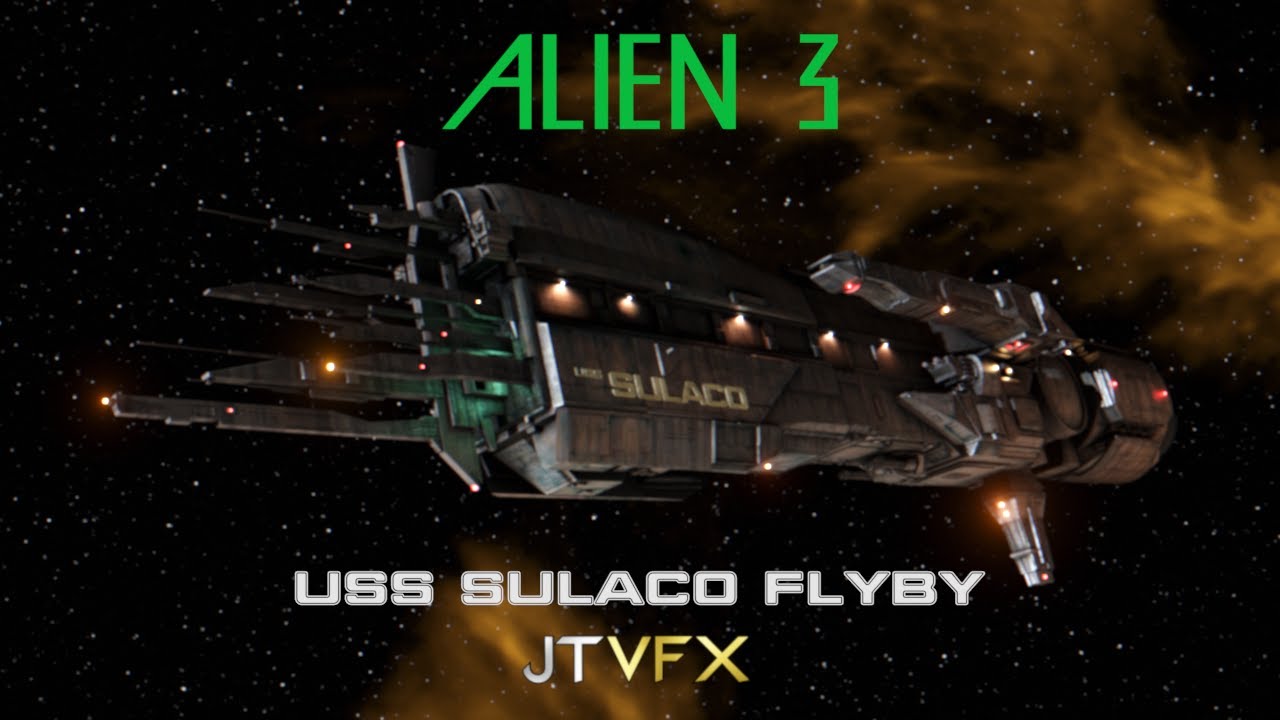 HALCYON ALIEN 3 U.S.S. SULACO エイリアン スラコ号 Halcyon Movie Classics Alien 3 Deep Space 1/2400 USS Sulaco HAL12