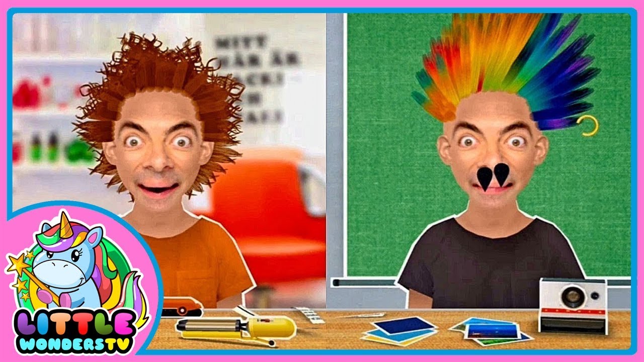 TOCA HAIR SALON Mr Bean Gets Extreme Makeover YouTube