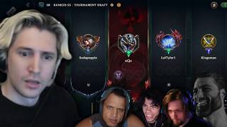 xQc MVP in LoL Ranked 5s ft. LolTyler1, Sodapoppin, Kingsman, Dantes screenshot 1