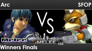 MNM 103 - AG | Arc (Marth) vs AWOL | SFOP (Fox) Winners Finals - Melee