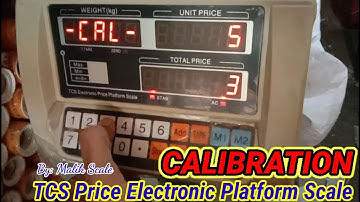 TCS price computing weighing scale _ Calibration Procedure of weight machine_By Malik Scale