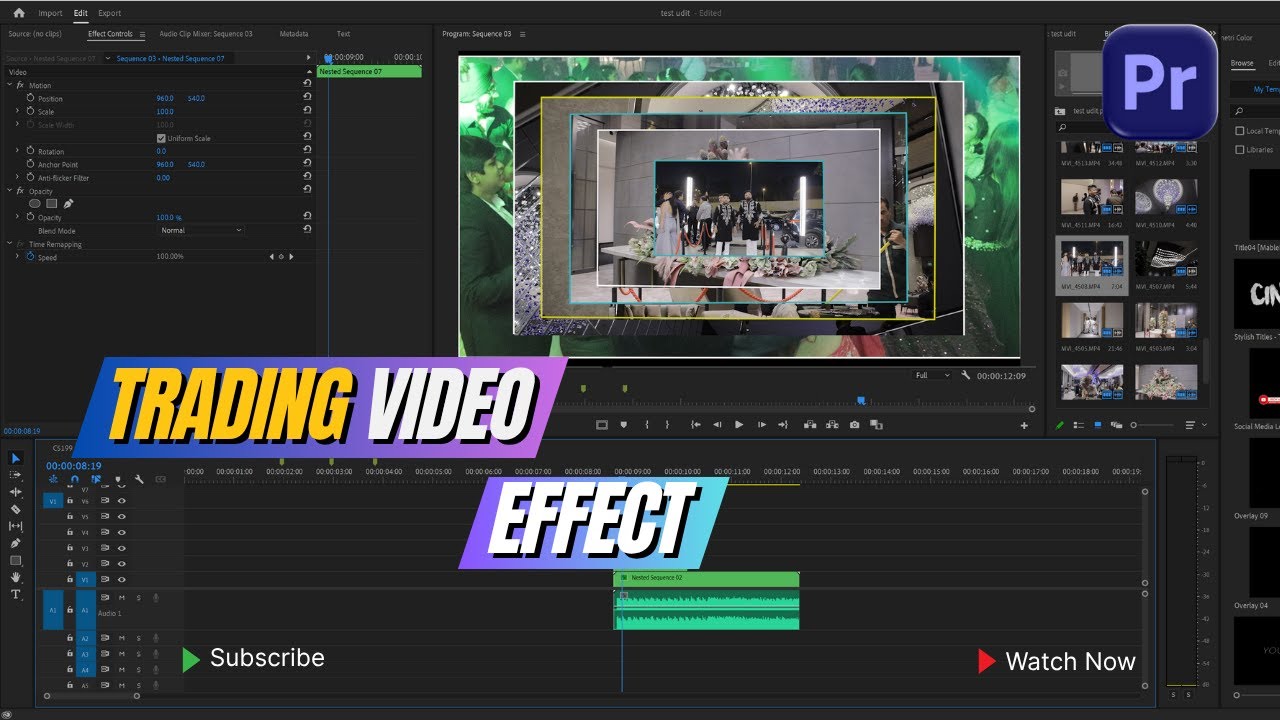 Editing Effects Viral Video Effect in Premiere Pro 🔥 | Easy Editing Trick Without ...