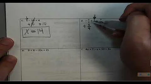 20   Solving Equations NOTES
