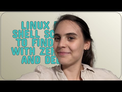 Unix: Linux Bash Shell Script - To Find Files with Zero Size and Delete