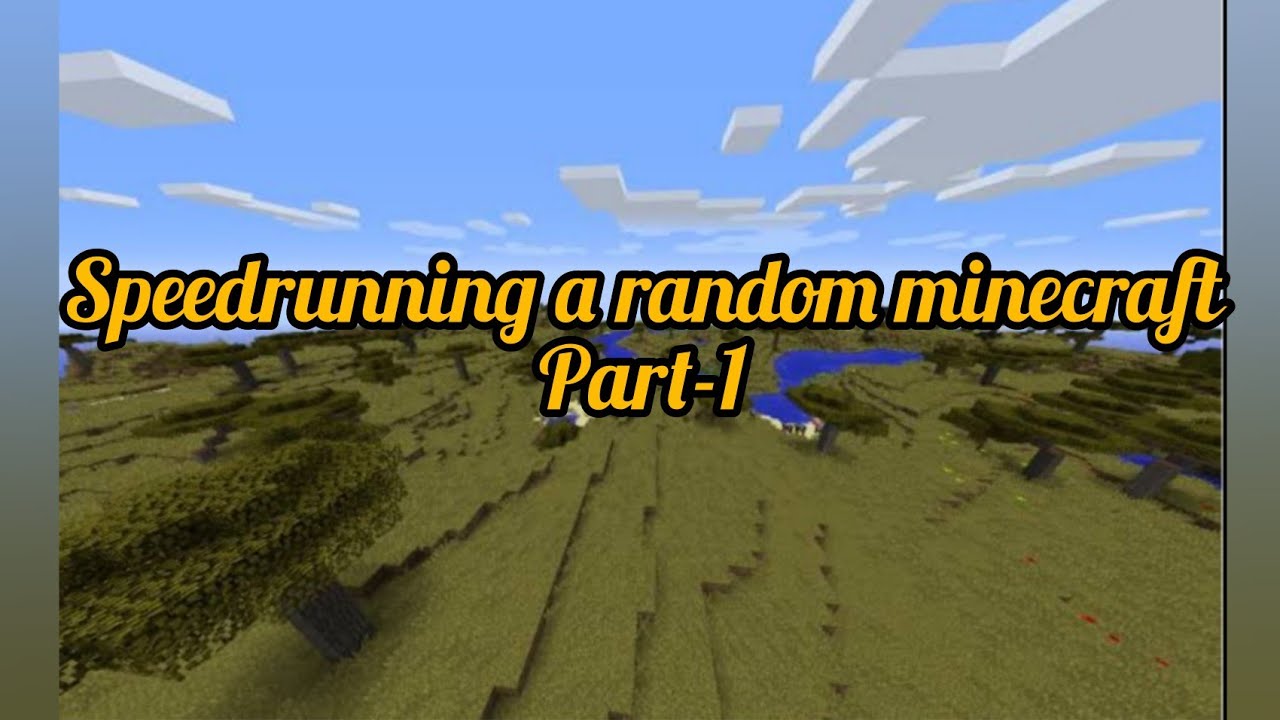 Speedrunning a random minecraft item (PART-1) - YouTube