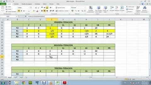 [video-tutorial]Metodo Simplex Usando Excell parte2.avi