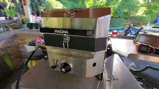 Magma Crossover Firebox/Stove with  BBQ grill attachment. How well does it heat up? by Darrin Nason 2,346 views 1 year ago 2 minutes, 16 seconds