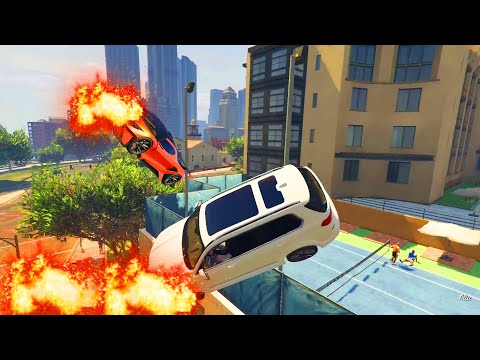 GTA 5 Heavy Driver Car Explosion ( GTA 5 Funny Moments )