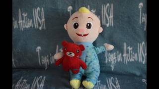Talking Cocomelon JJ Baby soft plush with red teddy bear screenshot 3