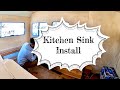 Farm Sink Install | Vintage RV Renovation | Kitchen Cabinet's part 2