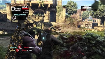 Gears Of War 3 Horde Mode Gameplay Pt.1