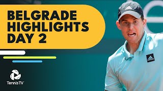 Thiem Challenges Millman On Return; Krajinović Takes On Goffin | Belgrade 2022 Highlights Day 2