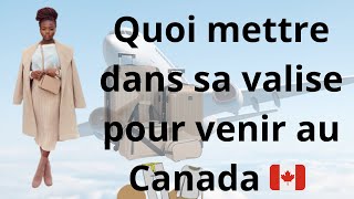 Quoi mettre dans sa valise pour venir au Canada 🇨🇦 (vêtements, chaussures, nourriture, maquilla…)