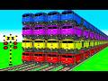 【踏切アニメ】あぶない電車【カンカン】電車 4 Train Climbing Pynamid 2026🚦 Fumikiri 3D Train Railroad Crossing Animation#3