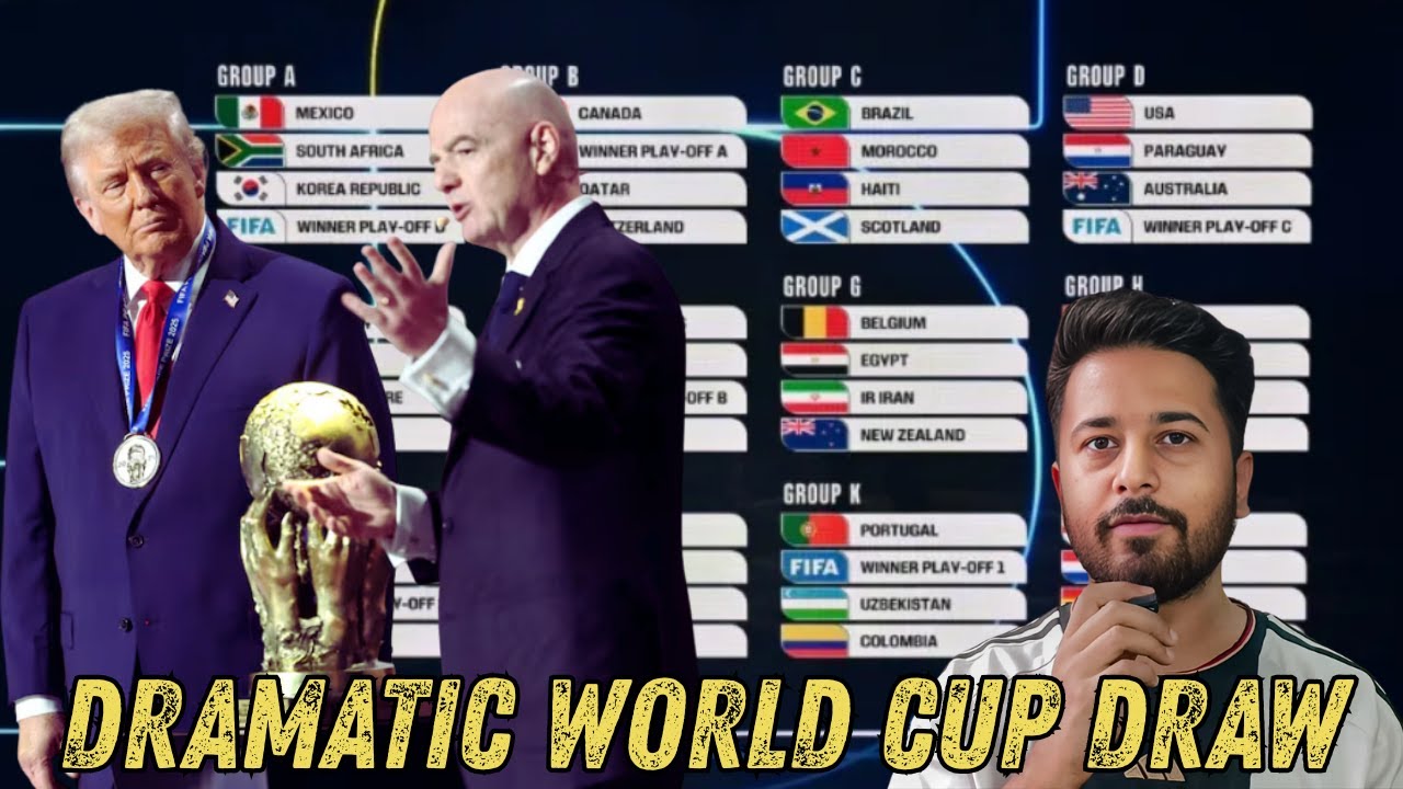 FIFA WORLD CUP 2026 | GROUP STAGE DRAW REACTIONS - YouTube