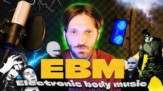 EBM. Electronic body music:  Front 242, The Klinik, Nitzer Ebb, Clock DVA