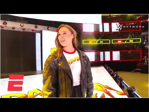 Ronda Rousey makes her big WWE entrance at the Royal Rumble | ESPN