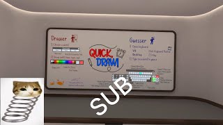 Part one of playing VR chat QUICK DRAW!✍️ ￼