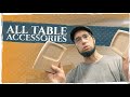 ALL MODULAR TABLE ACCESSORIES (And Full Pricing)