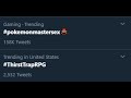 I'm sorry, what's trending on twitter?