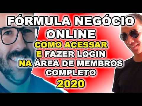 FORMULA NEGÓCIO ONLINE LOGIN 2020 COMO ACESSAR ÁREA DE MEMBROS FNO 3.0 E FAZER LOGIN NA HOTMART CLUB