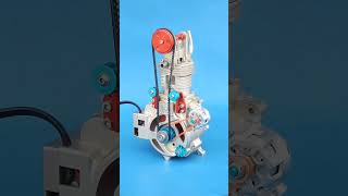 Mini engine, massive precision! ⚙️✨ #MiniEngine #MechanicalArt #Satisfying