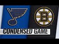 01/17/19 Condensed Game: Blues @ Bruins