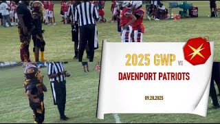 09.20.25 * GWP vs Davenport Patriots