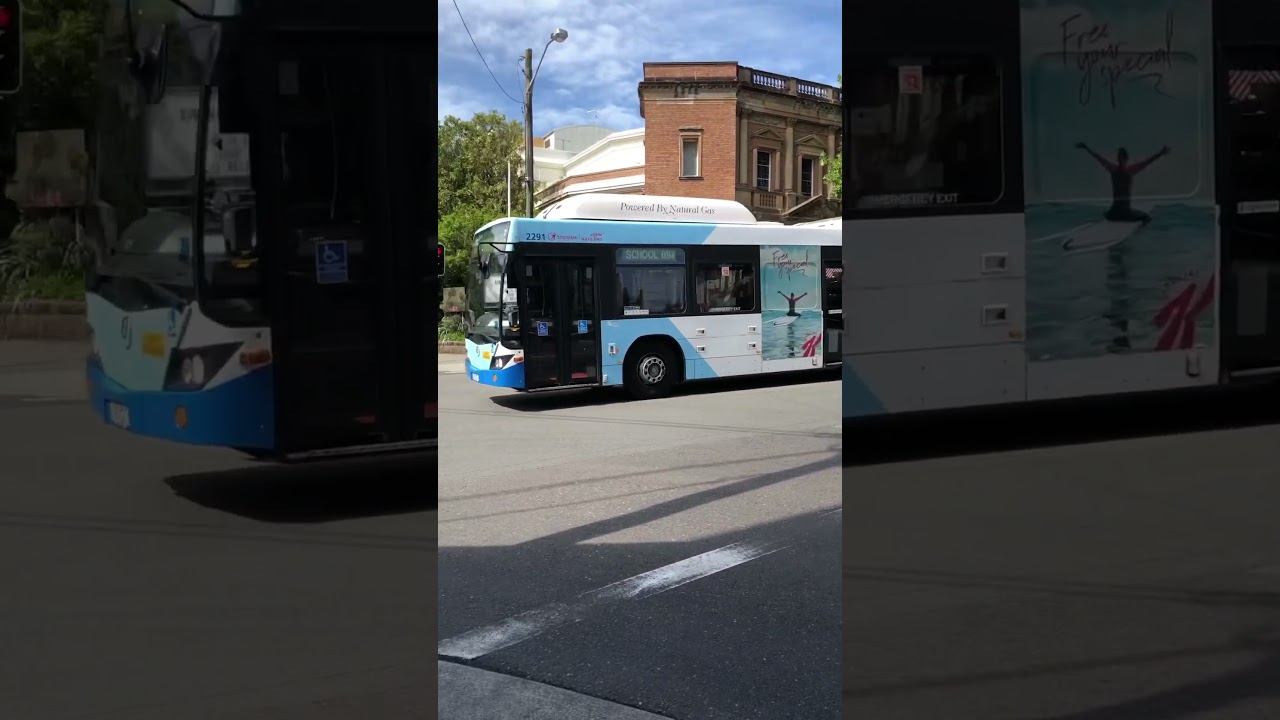 School 694 CB60 (blue livery) driving on Alison Rd