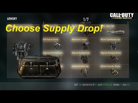 Choose Your Supply Drop COD Advanced Warfare