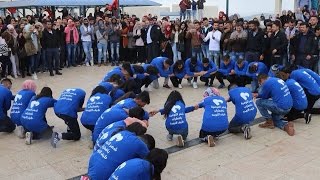 Najah National University Folk Art Ensemble Autism Awareness