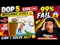 “DOP 5 Live 😱 Impossible Levels Challenge | 99% Fail 🤯 | SpartaXGaming