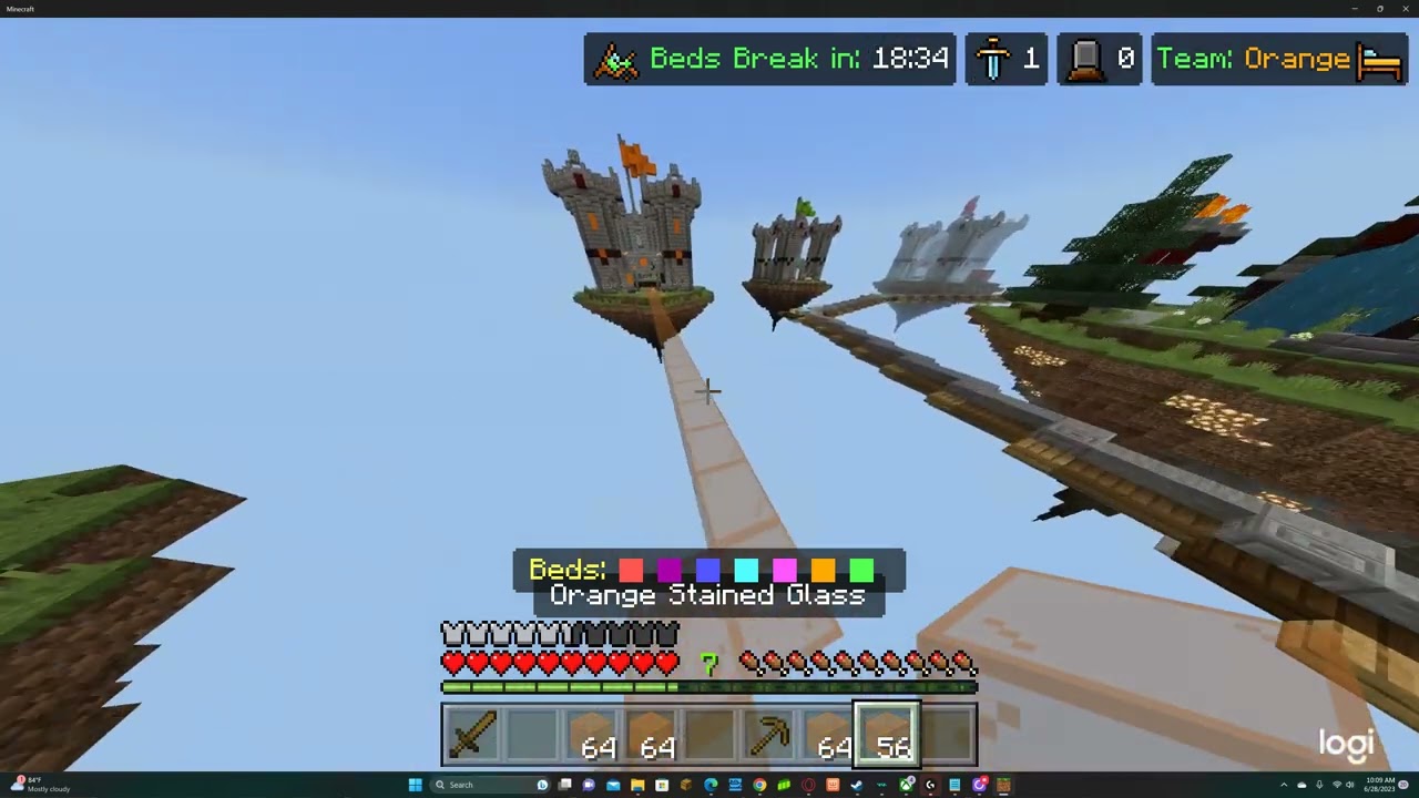 Minecraft Lifeboat bedwars pro gameplay part 5