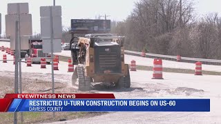 Two restricted u-turns being constructed in Owensboro to reduce accidents