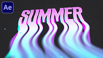 Hot Liquid Stretch Text in After Effects