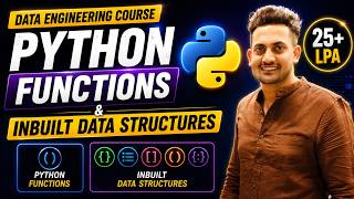 Python Functions & Data Structures Explained | Lists, Sets & Dictionaries | Data Engineering