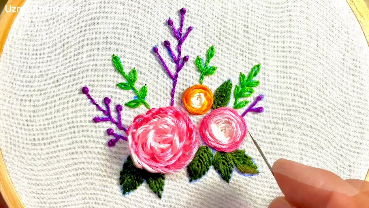 Beautiful Embroidery Design Looped Blanket Stitch YouTube