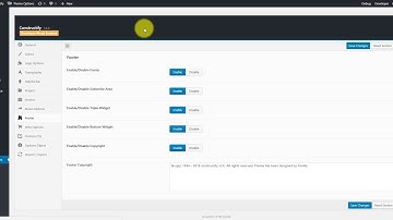 Constructify -  How to set up footer as on demo