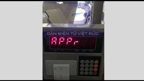 Cách cal  cân bàn điện tử TD-P1