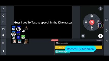 How to make a Text to speech in the Kinemaster