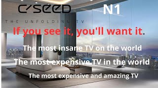 C SEED N1. It's insane. Foldable TV for indoor or outdoor use... Foldable TV in MicroLED...